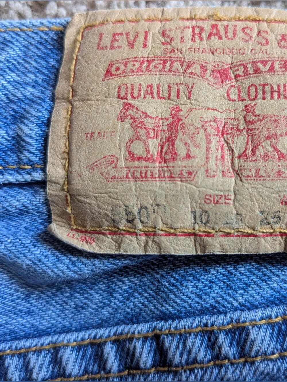 Levi's 550 Relaxed Fit Unisex Jeans